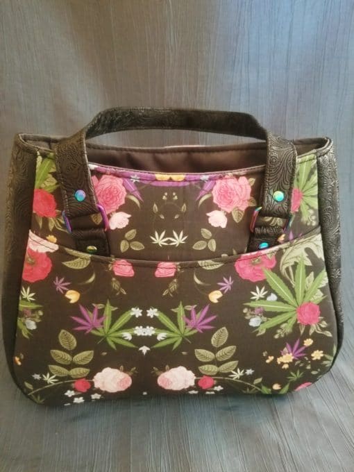 Cannabis Floral Ethel Tote - Image 4